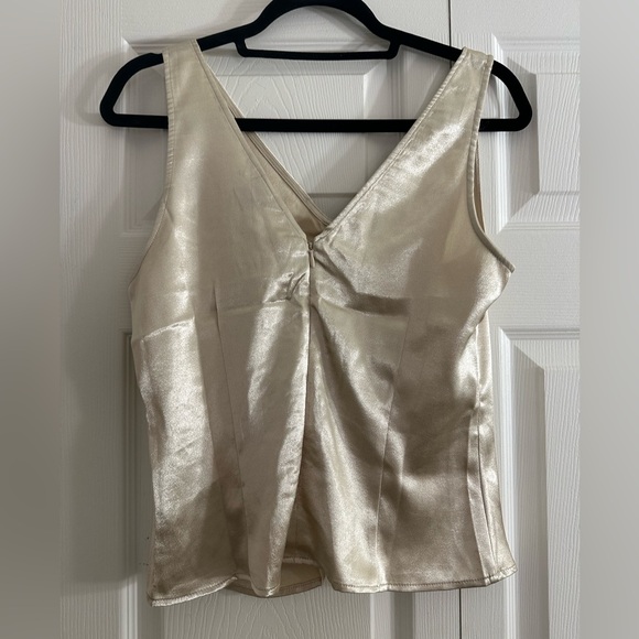 H&M tank top outgoing top gold size Small - Picture 4 of 4